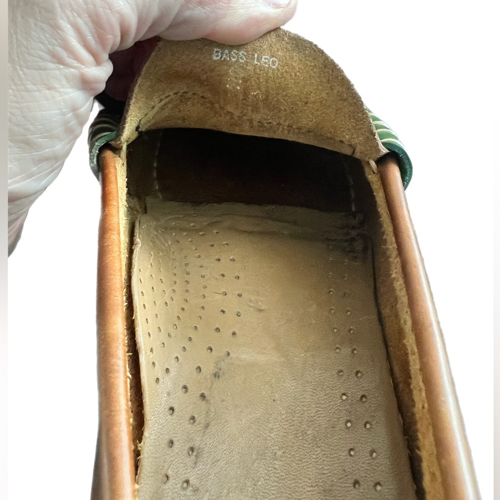 GH Weejuns Slip-on Casual 2-Tone Leather Loafers Mens Size 10 - Picture 7 of 8